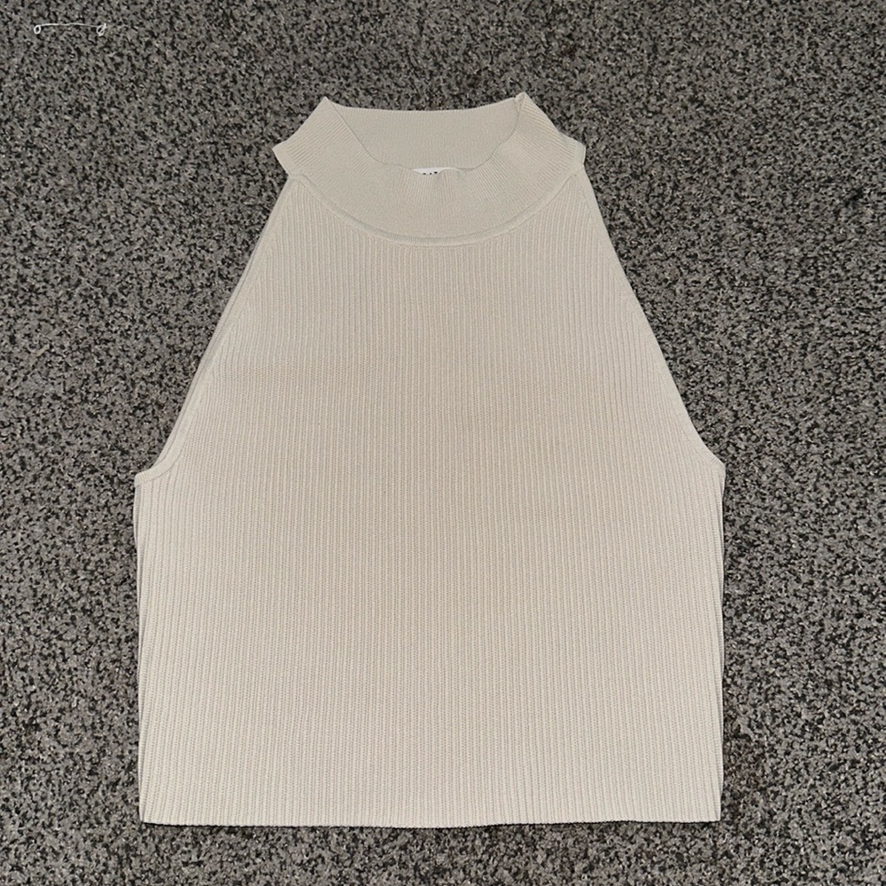 Aritzia Sculpt Knit Mockneck Halter